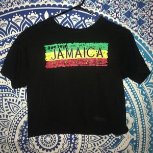 Cropped Jamaica one lop t-shirt